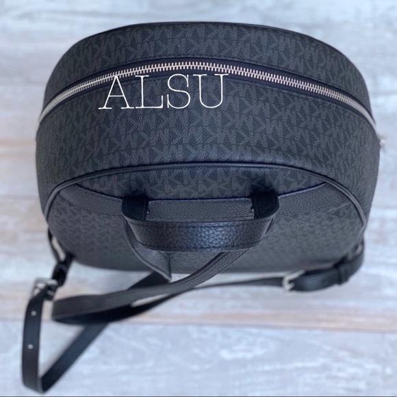 Michael Kors Abbey Large Backpack Mini Logo Black - Picture 5 of 8